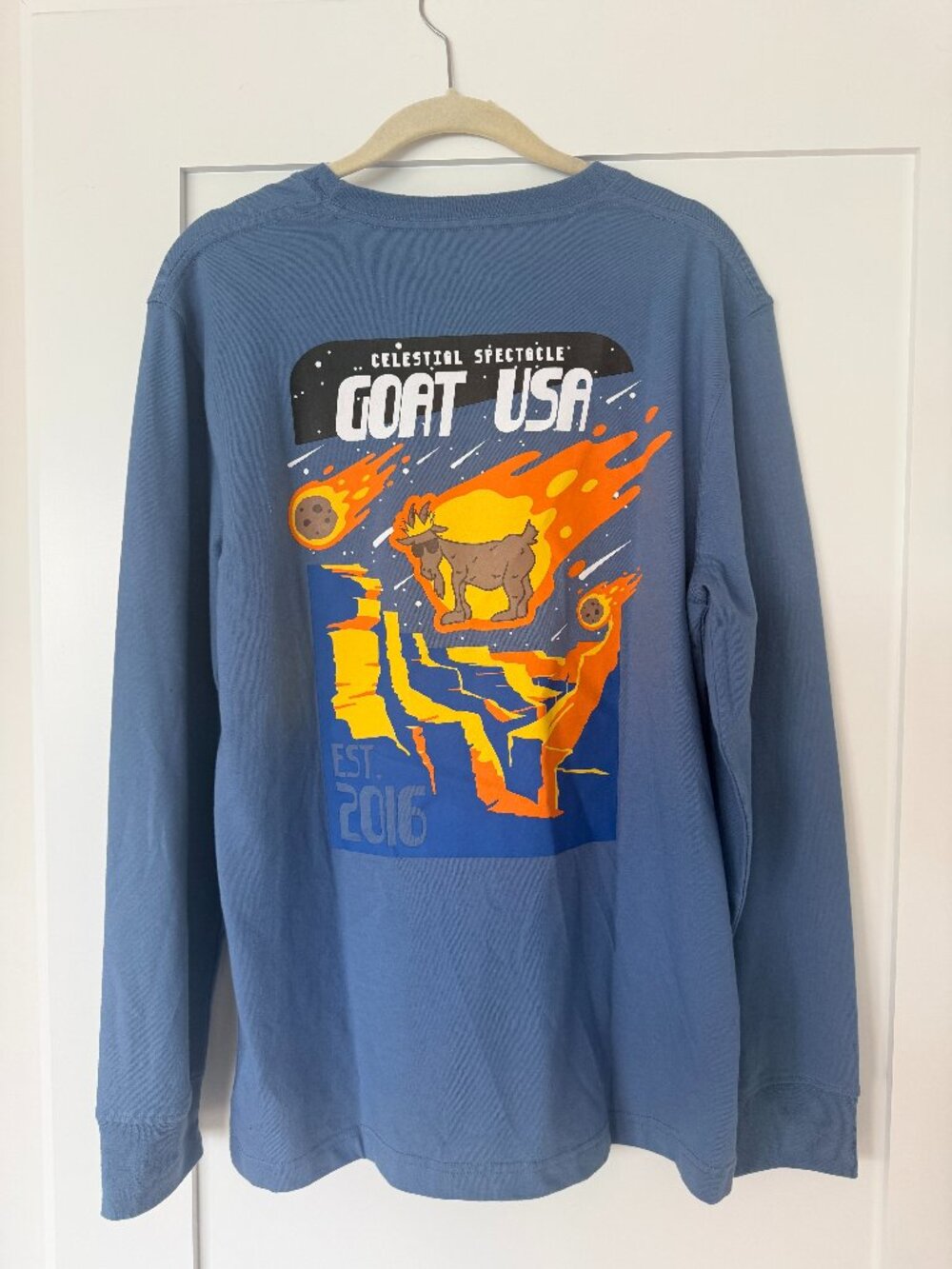 GOAT USA Mens Long Sleeve Tee Size S
